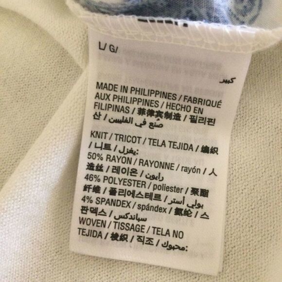 Style & Co Long Sleeve White Crew Neck Tee L - Picture 8 of 10